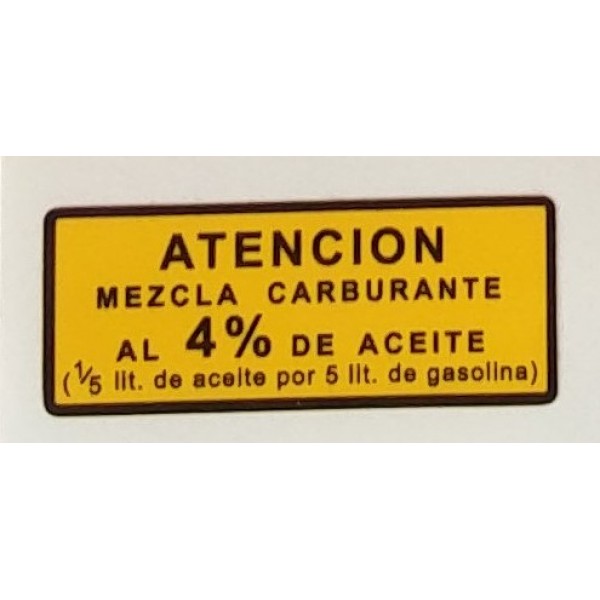 Adesivo Serbatoio MONTESA (Miscela 4%)